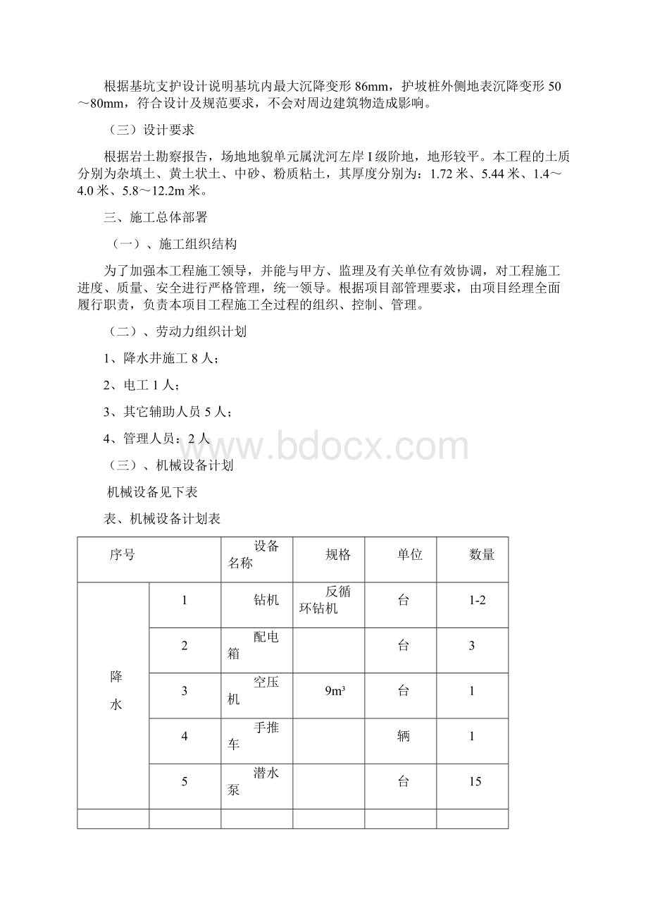 基坑支护及降水工程施工组织设计.docx_第2页