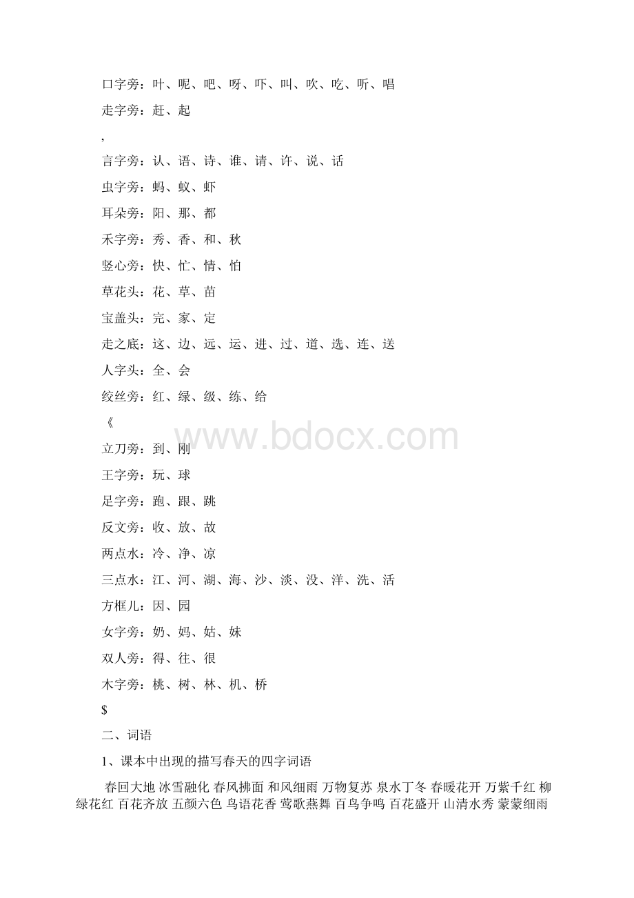 一年级下册语文的近义词和反义词.docx_第2页