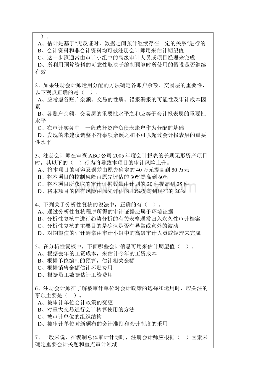 审计案例练习题1及答案.docx_第3页