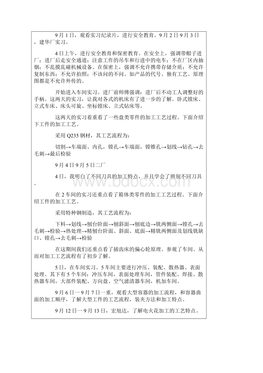 机械设计制造及其自动化生产实习报告.docx_第2页