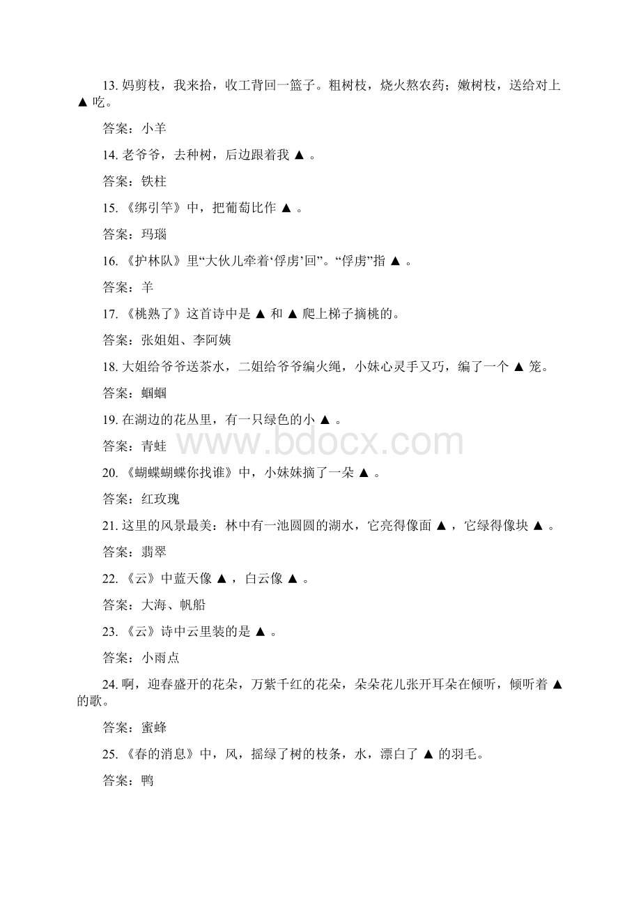 《金波儿童诗选》阅读题库Word文档下载推荐.docx_第2页