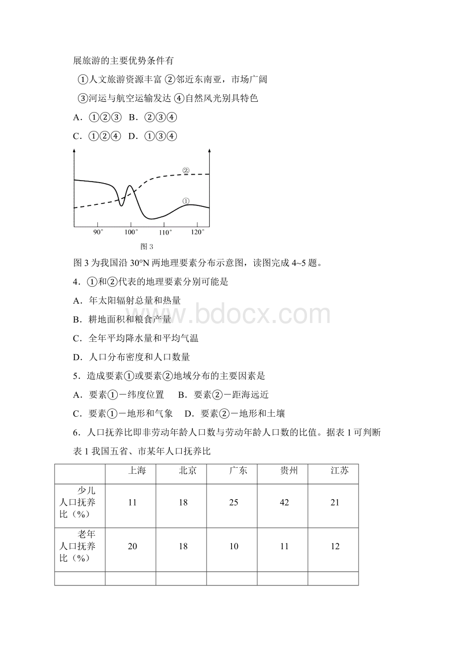 浙江省台州市0910学年高二下学期期末质量评估试题地理.docx_第2页