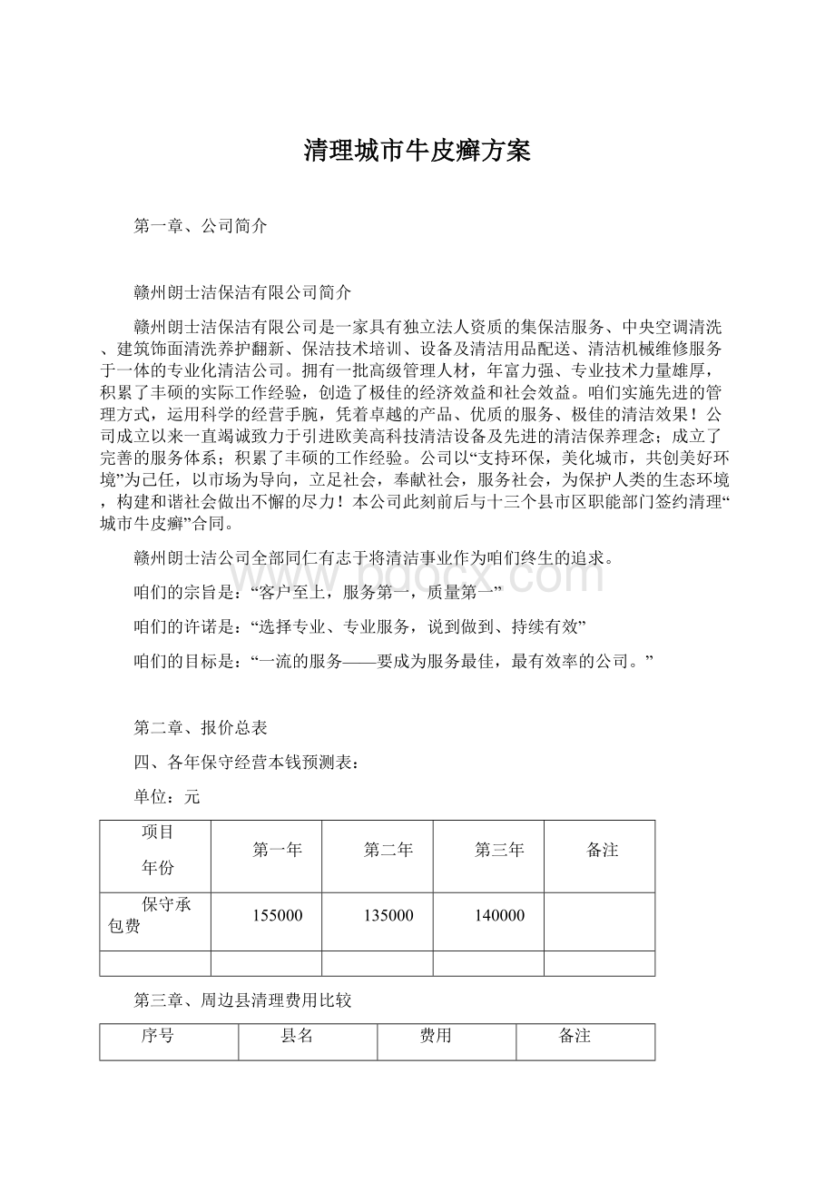 清理城市牛皮癣方案.docx_第1页