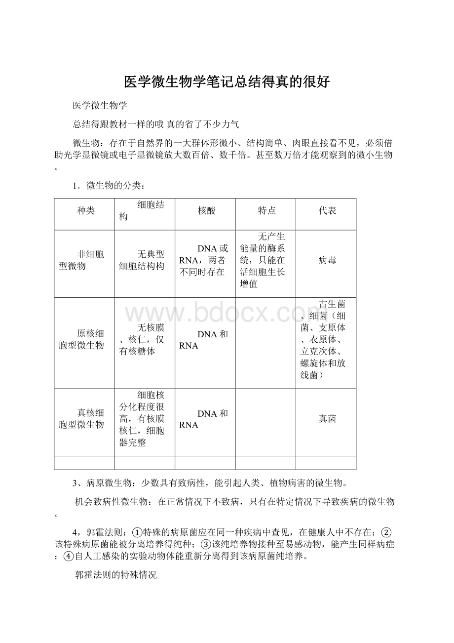 医学微生物学笔记总结得真的很好Word格式文档下载.docx