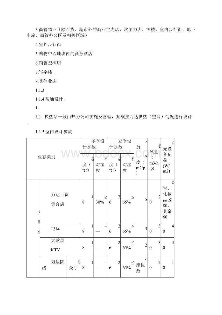 广场购物中心暖通技术标准Word文档下载推荐.docx_第2页