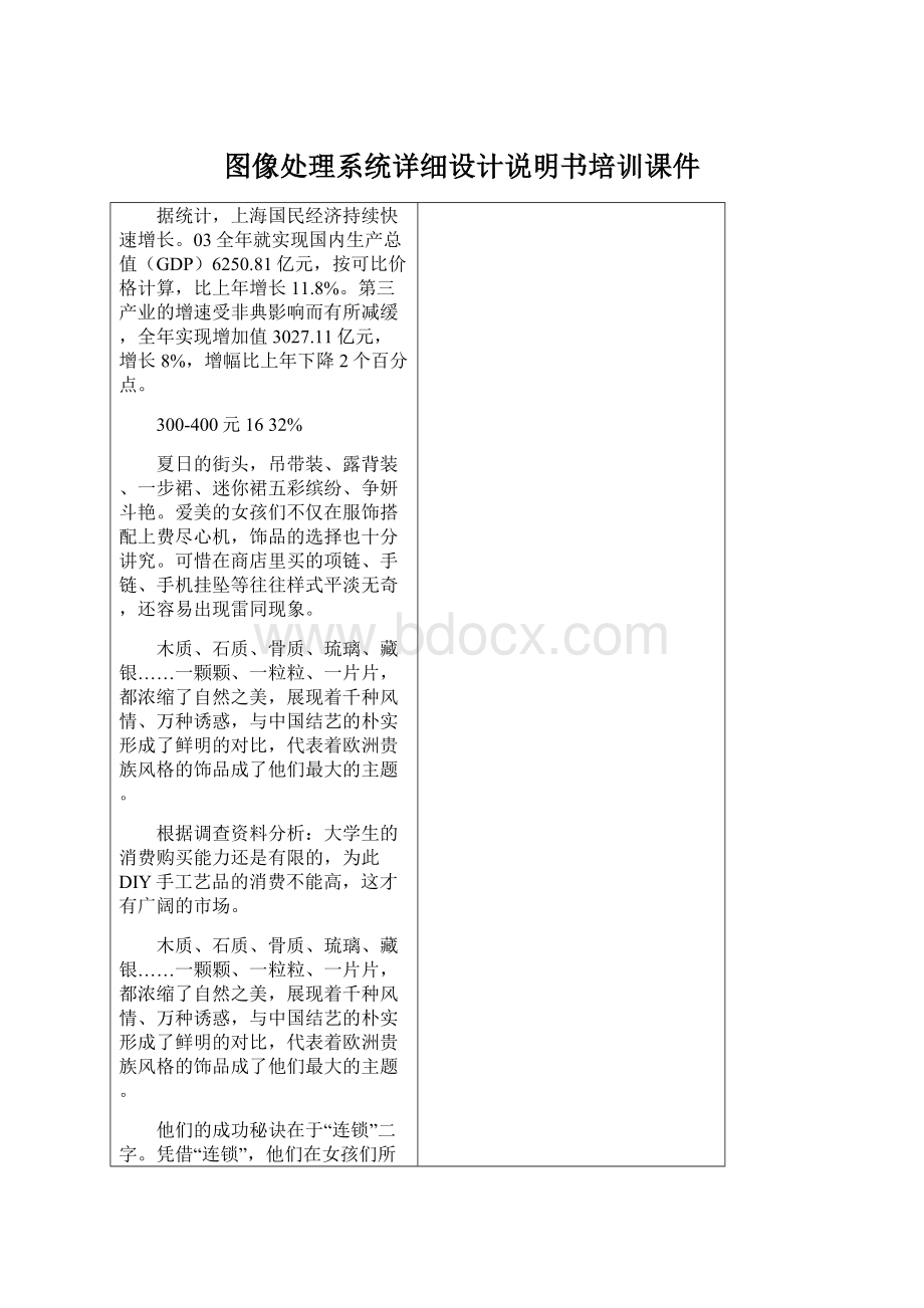 图像处理系统详细设计说明书培训课件Word文档格式.docx_第1页