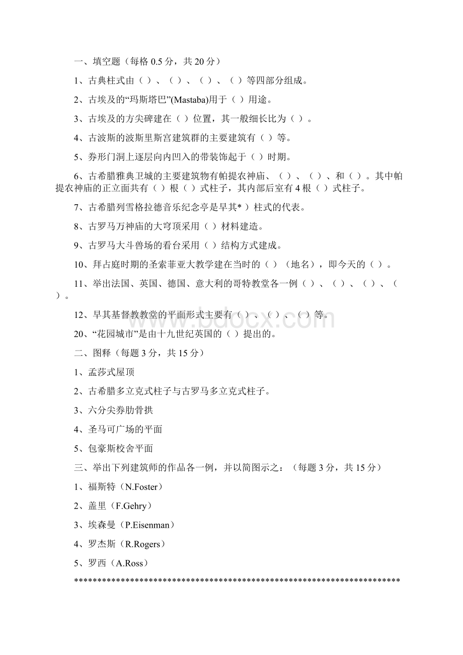 同济大学建筑设计历年考研真题9910Word文档下载推荐.docx_第2页