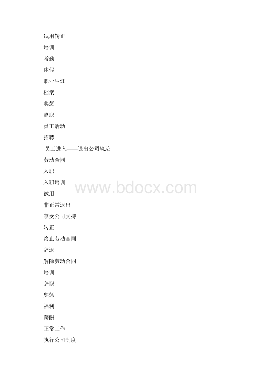 人力资源管理体系工作流程图很全很完整.docx_第2页