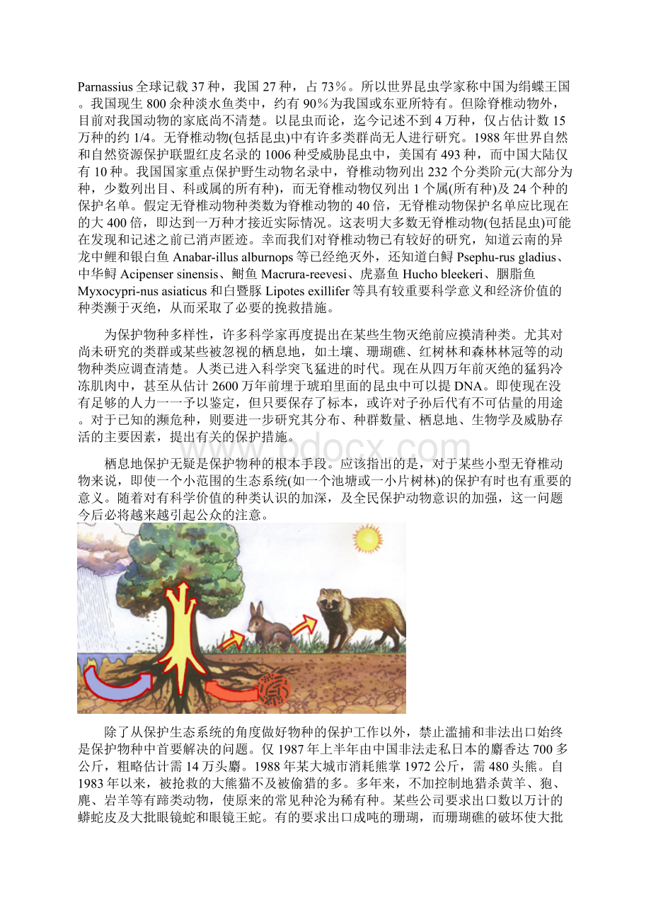 动物物种多样性及动物生态环境的特征分析1.docx_第3页