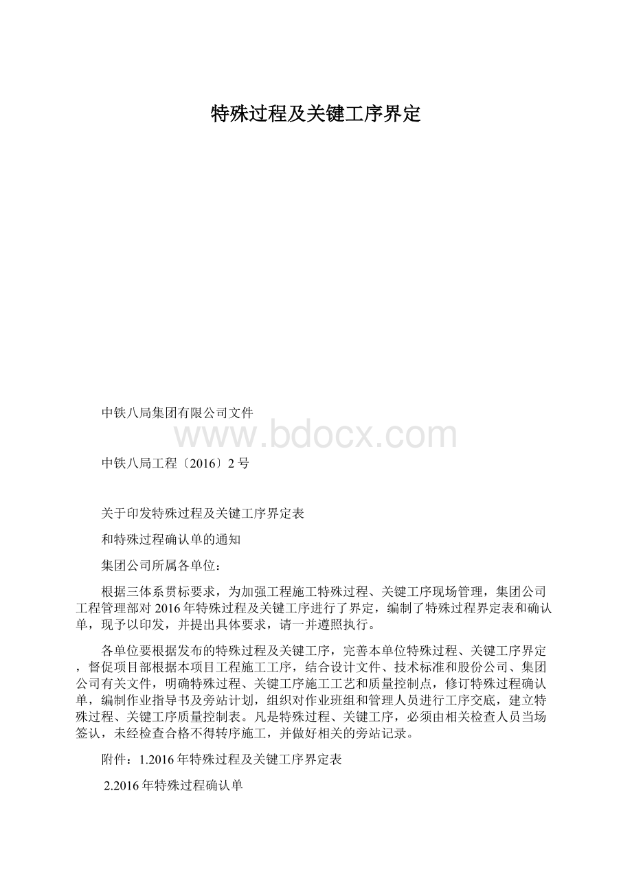 特殊过程及关键工序界定.docx