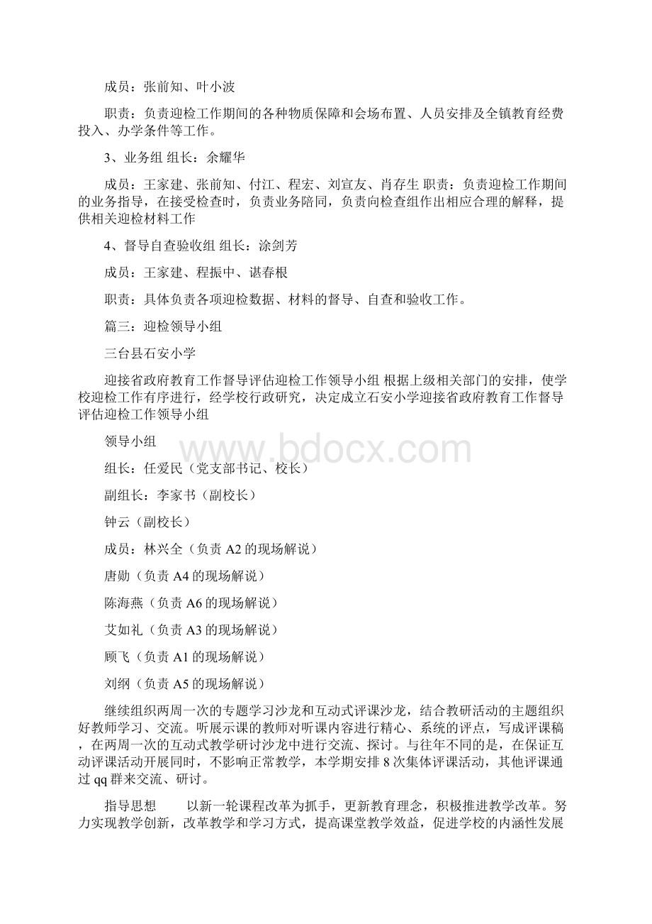 迎检领导小组文档格式.docx_第3页