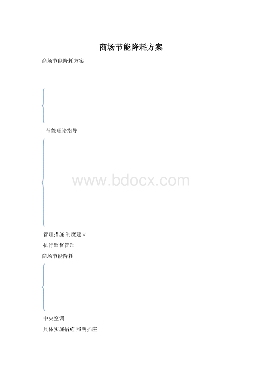 商场节能降耗方案Word格式.docx_第1页