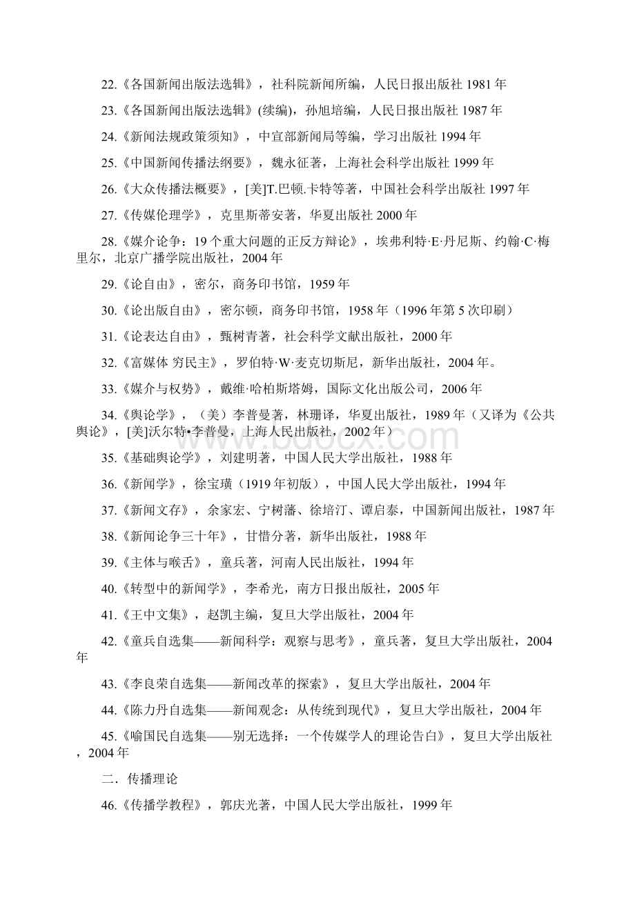 新闻系阅读书目推荐Word文档下载推荐.docx_第2页