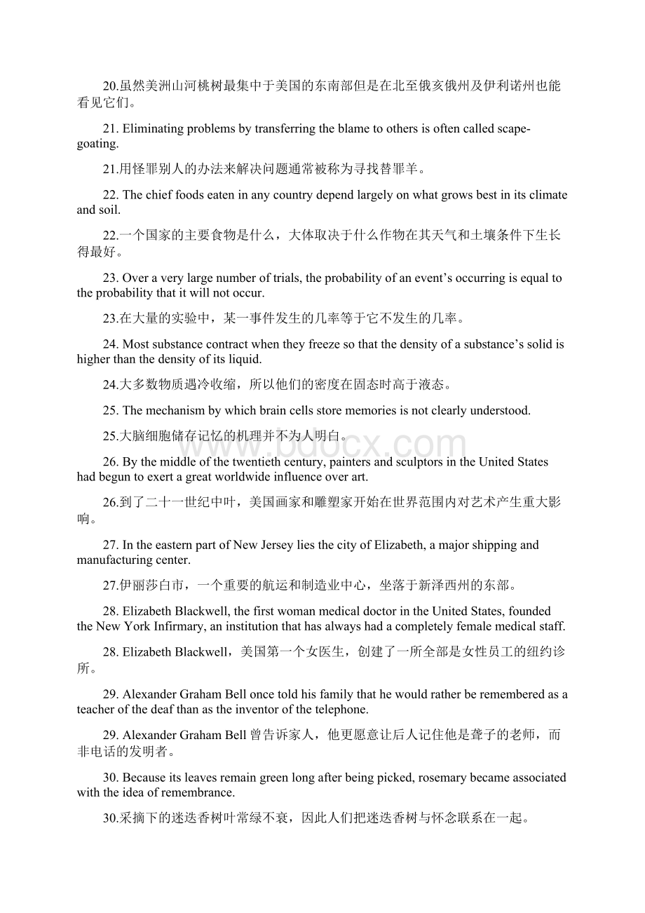 100句实用的英语句子包含重要单词.docx_第3页