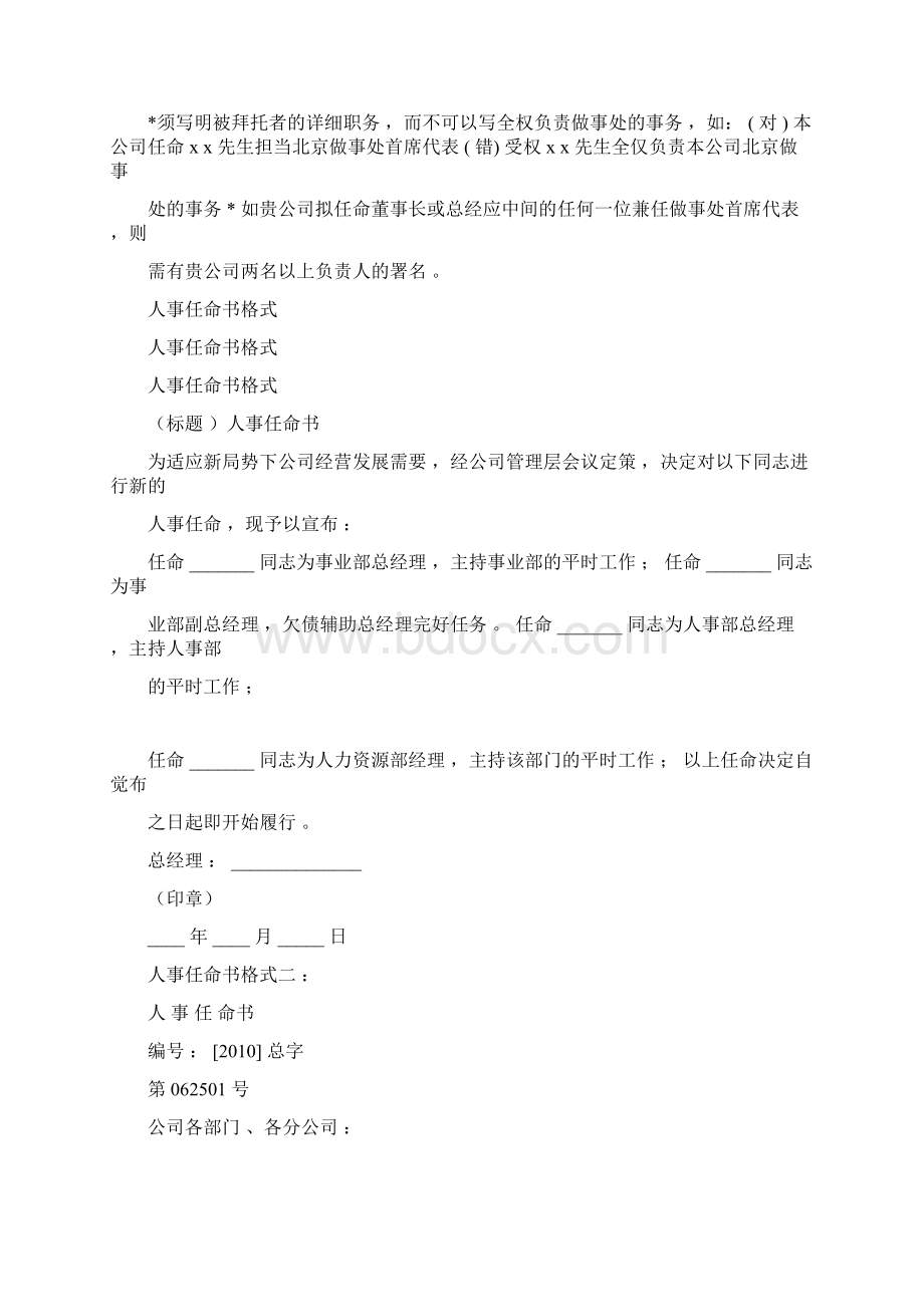 聘任书和任命书文档格式.docx_第3页