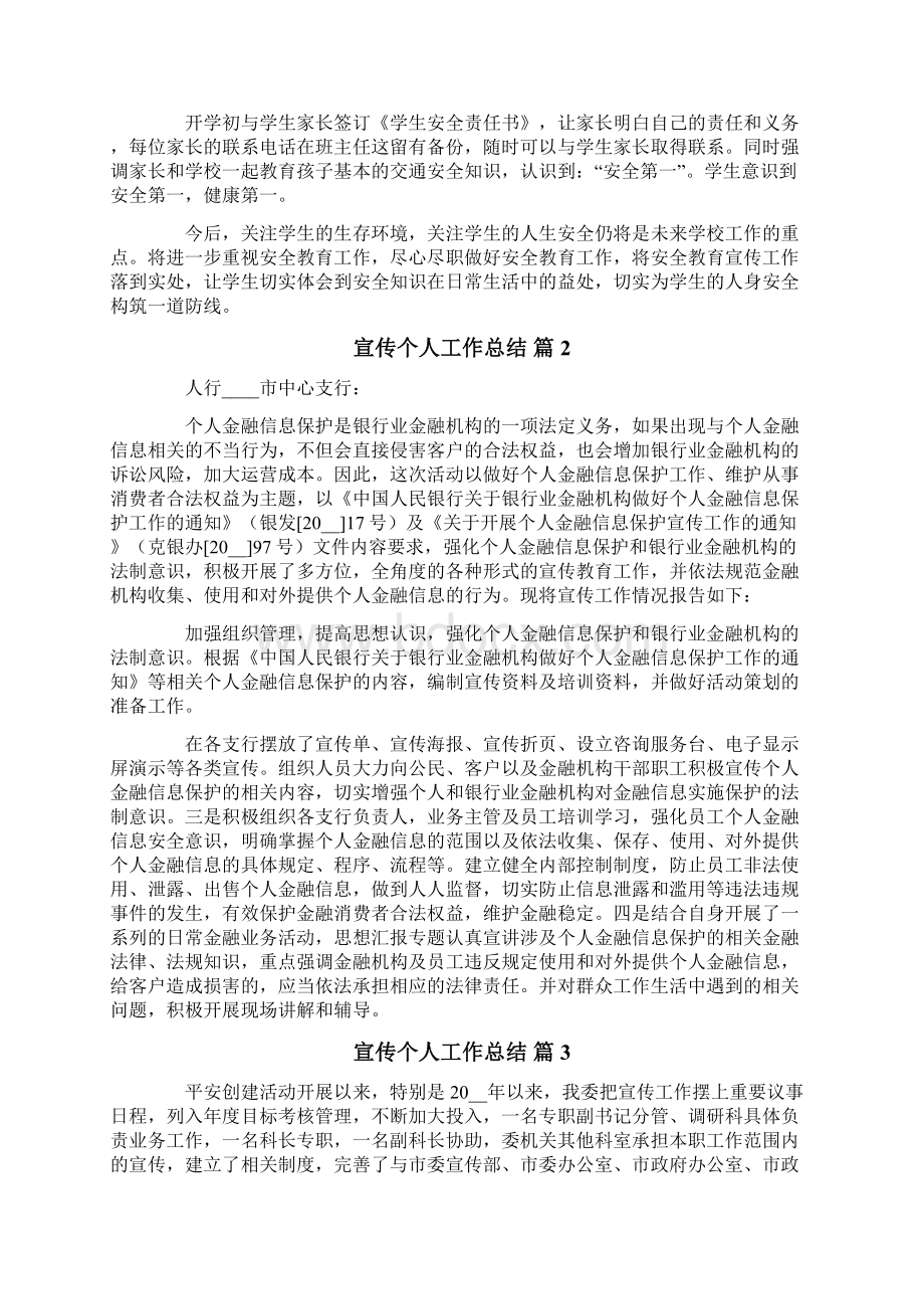 关于宣传个人工作总结汇总5篇.docx_第2页