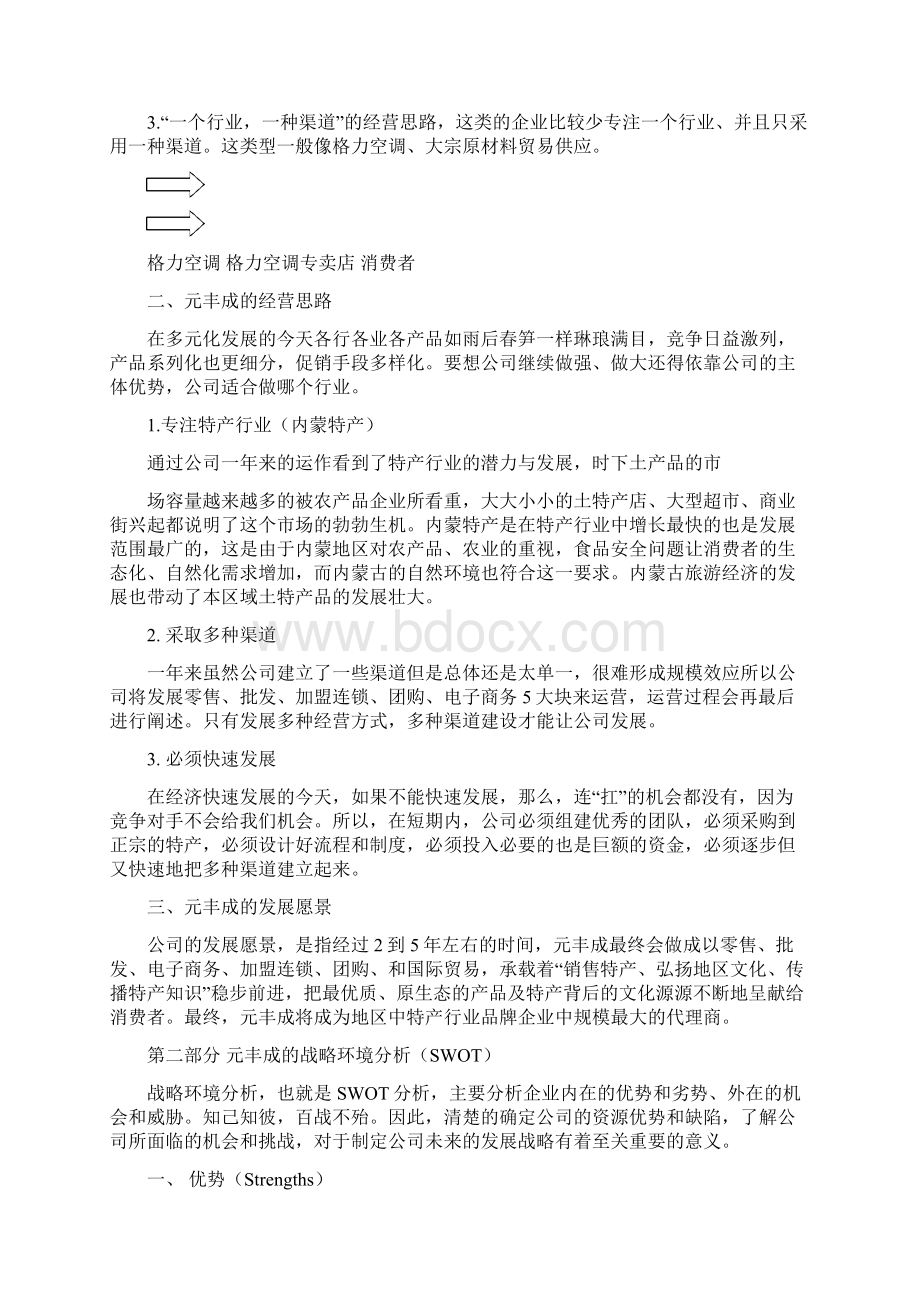 元丰成特产经营规划思路土特产运营加盟连锁Word下载.docx_第2页