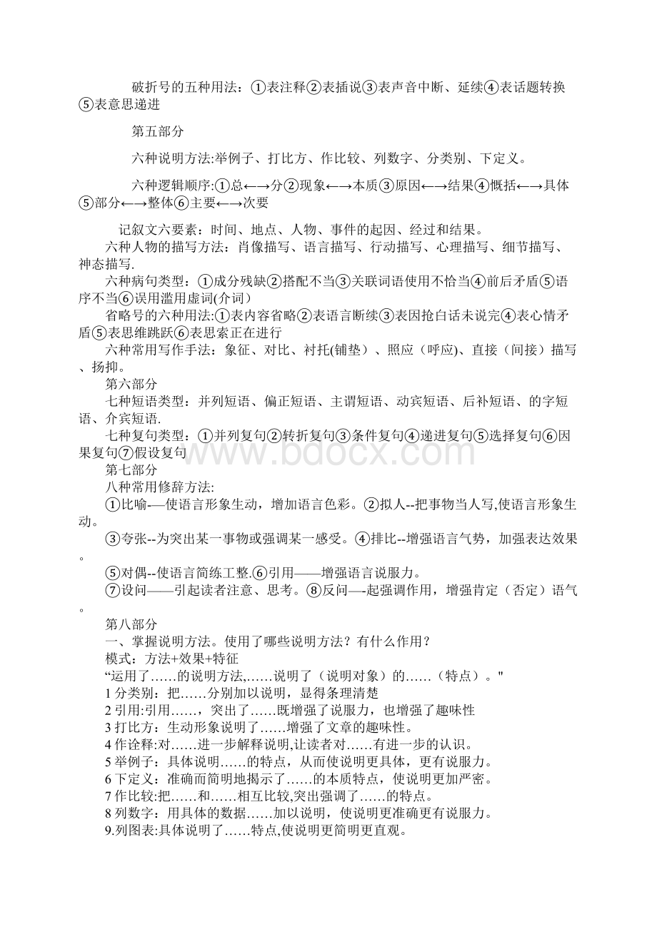 初中语文答题常用术语总结.docx_第2页