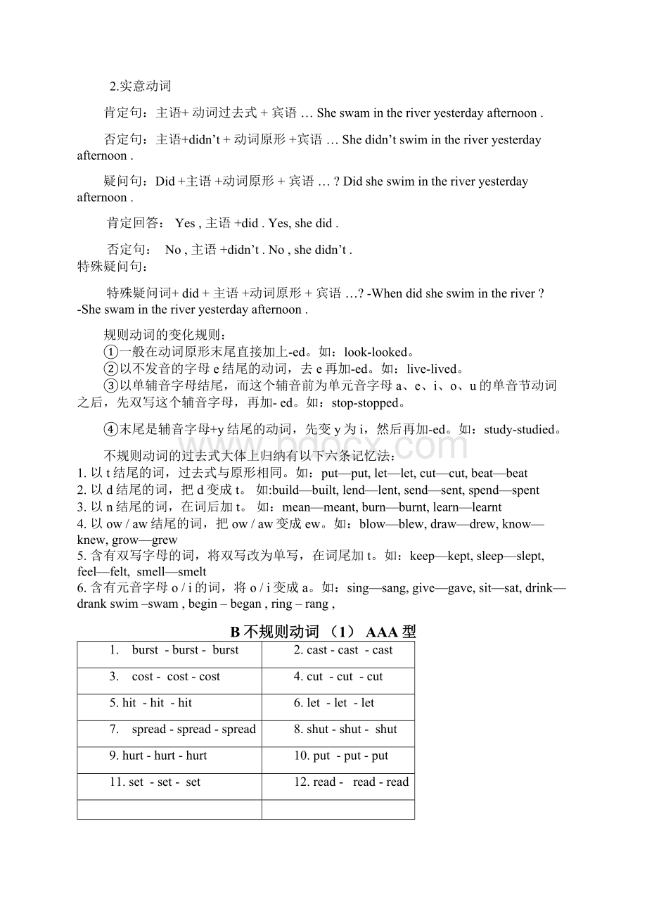 英语语法一般过去时态Word格式文档下载.docx_第2页