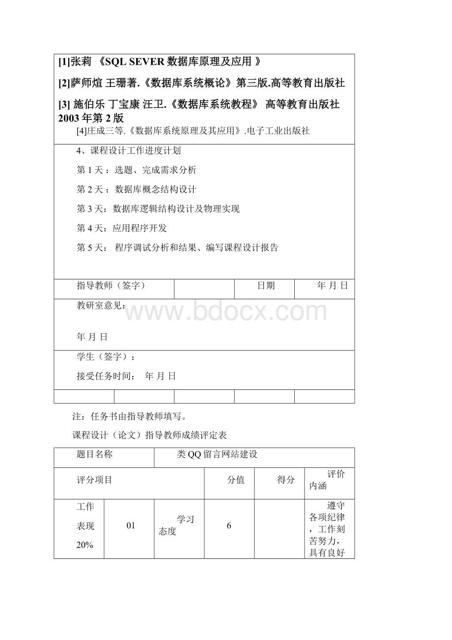 数据库课程设计之类QQ留言网站建设.docx_第2页