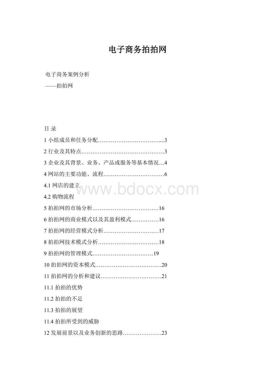 电子商务拍拍网.docx_第1页