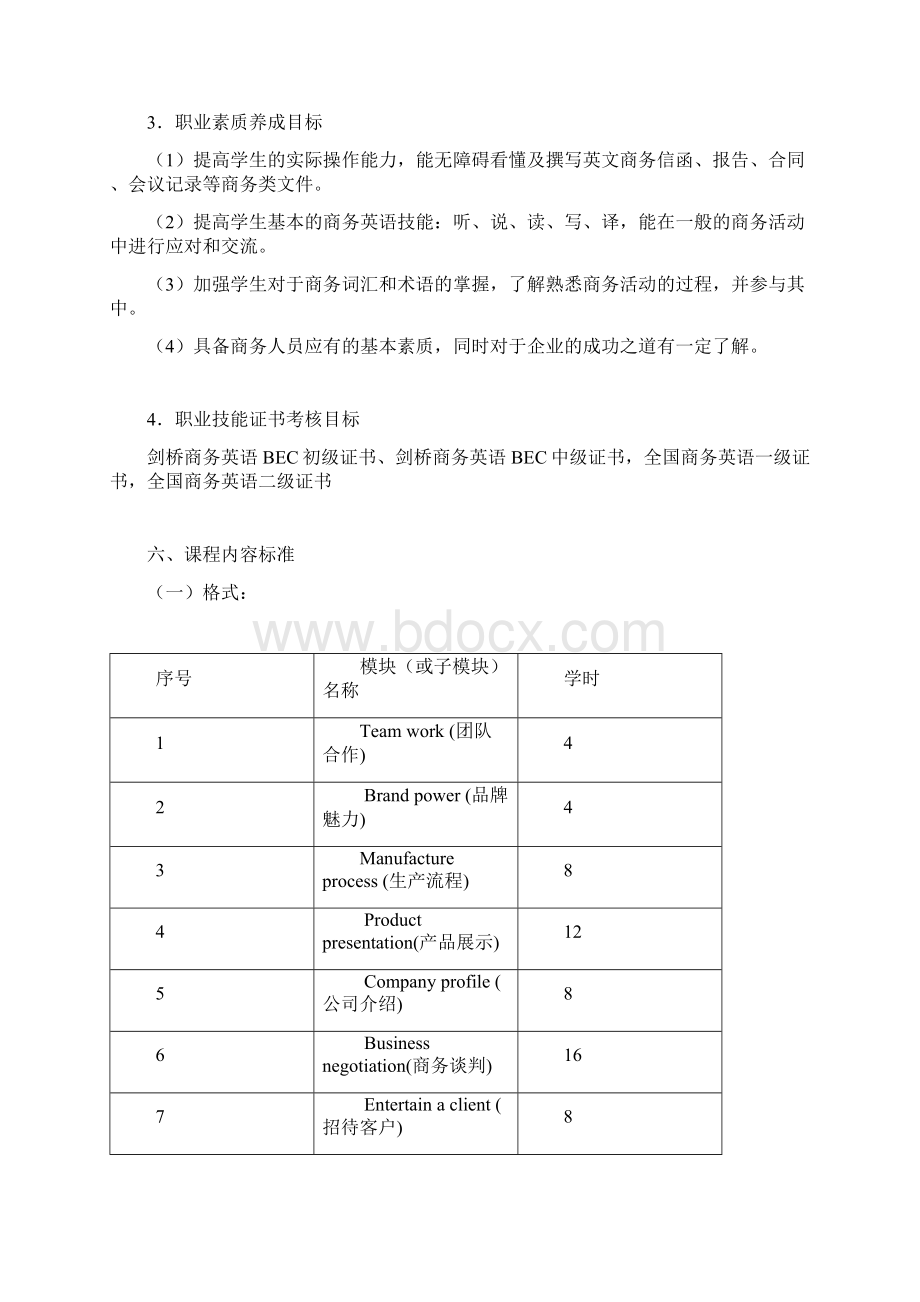 商务英语课程标准最新Word文件下载.docx_第3页