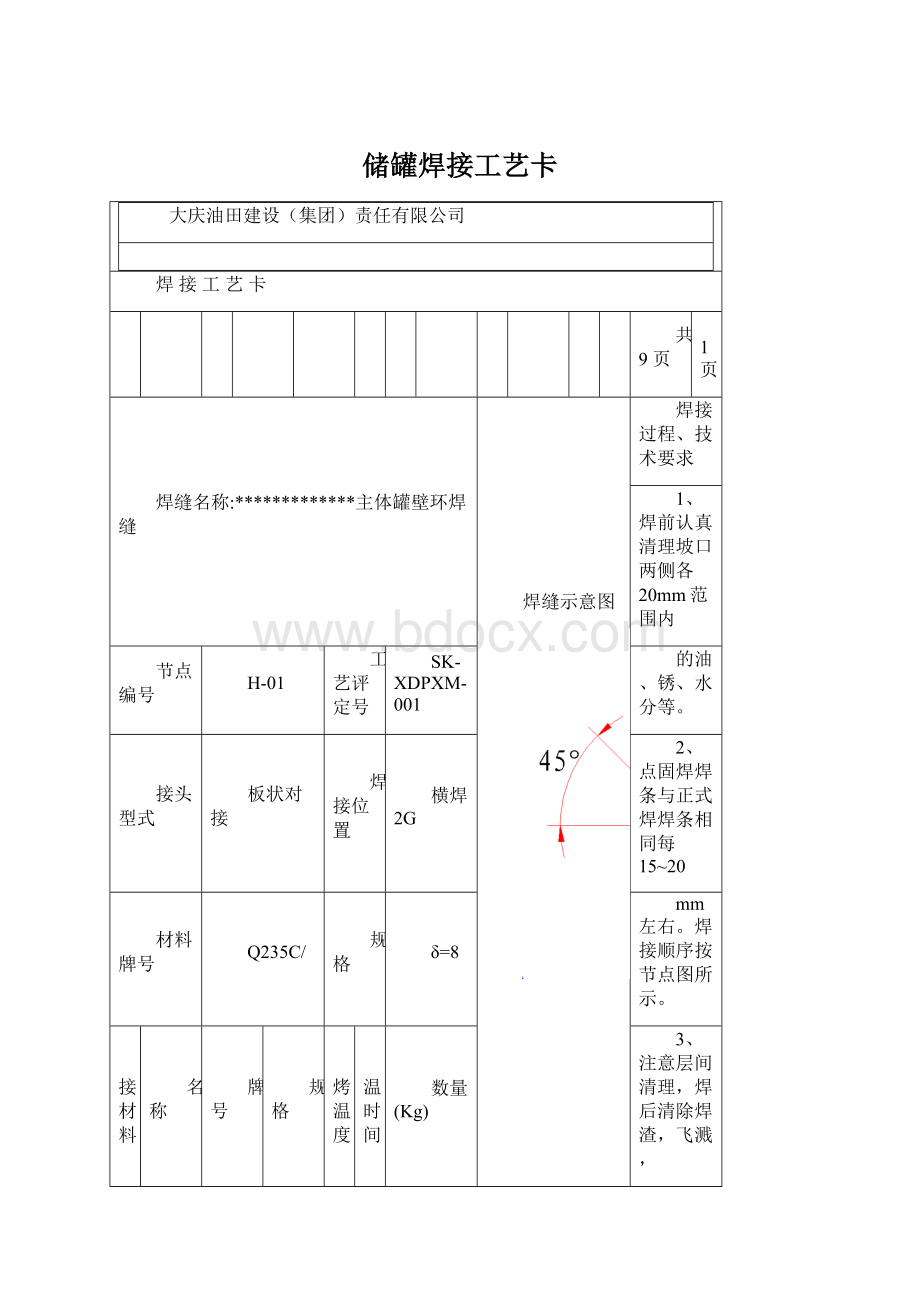 储罐焊接工艺卡.docx