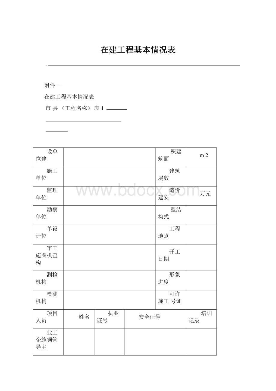 在建工程基本情况表文档格式.docx_第1页