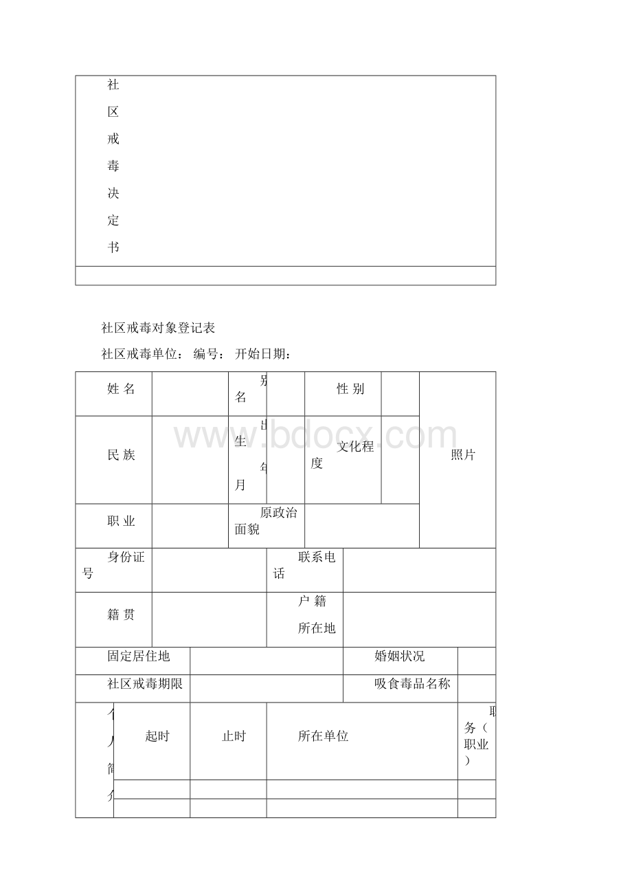 社区戒毒人员档案.docx_第2页