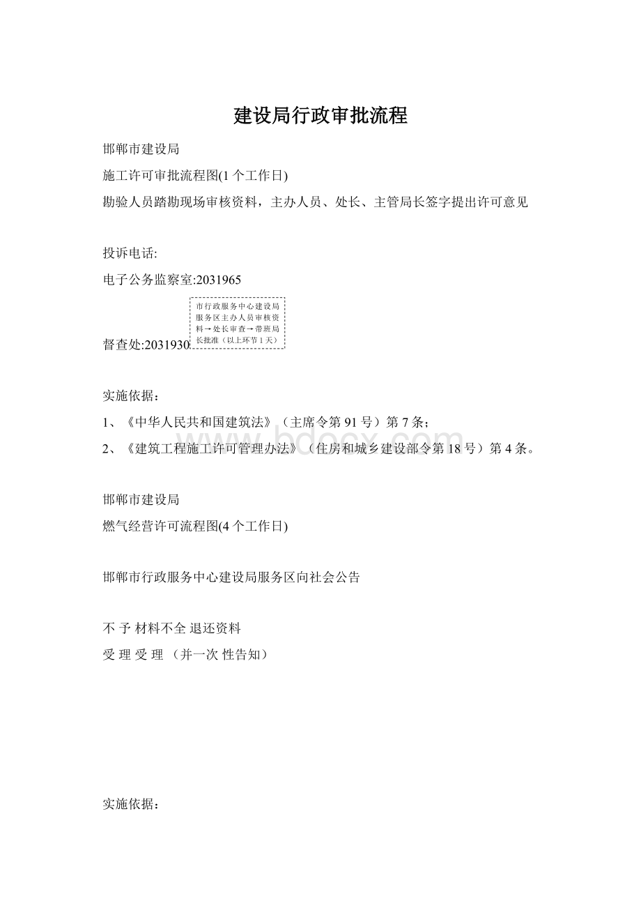 建设局行政审批流程Word文件下载.docx