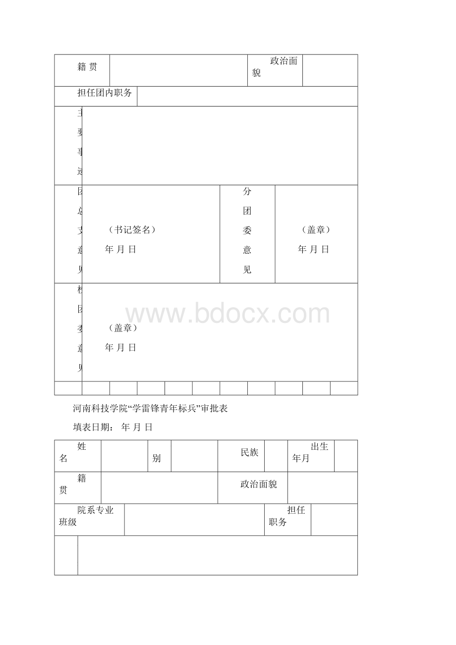 河南科技学院五四评优评先申请表.docx_第2页