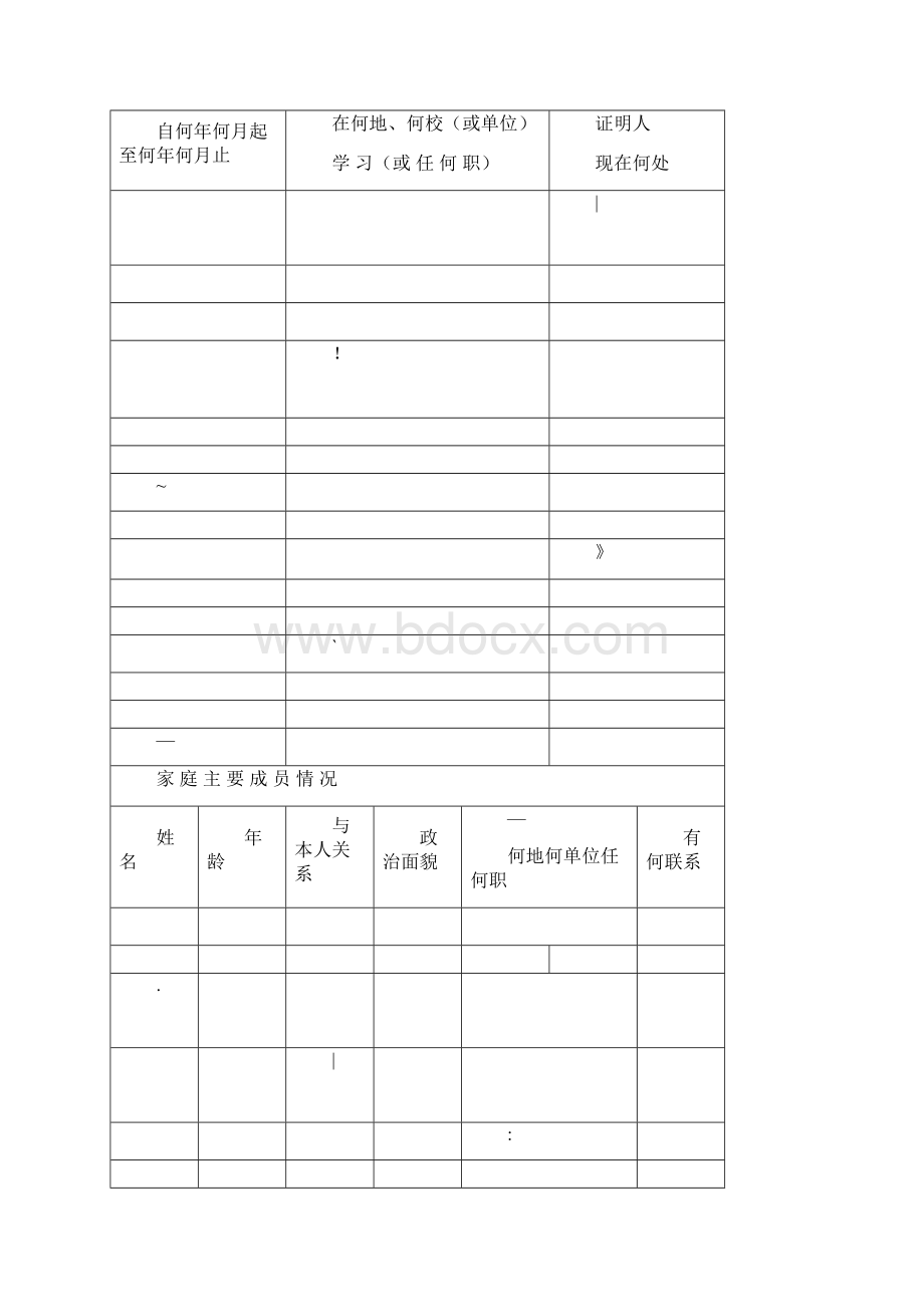 毕业生高校登记表空表草稿用B5纸打印文档格式.docx_第3页