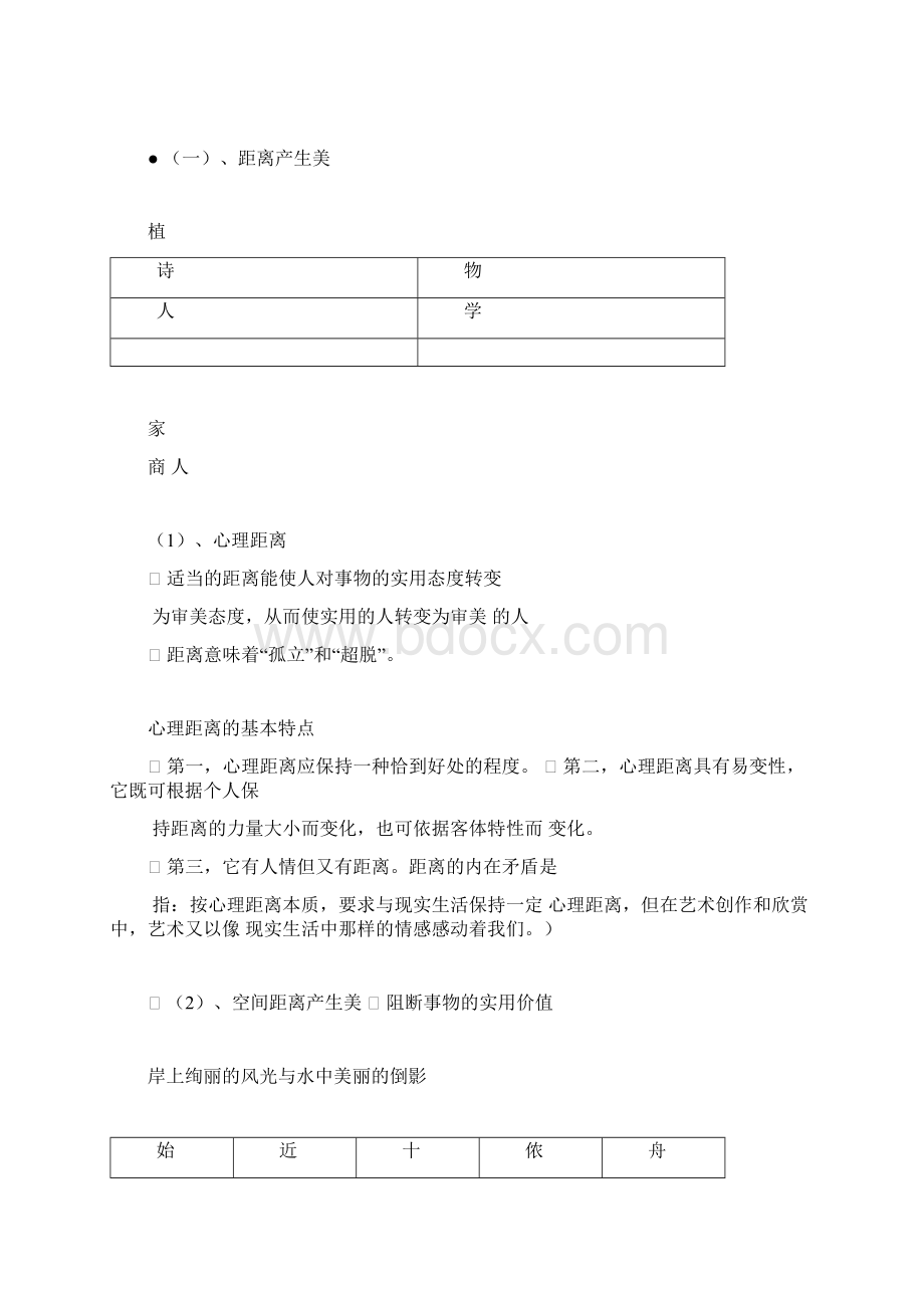 2第二章美感审美距离与移情Word文档下载推荐.docx_第2页