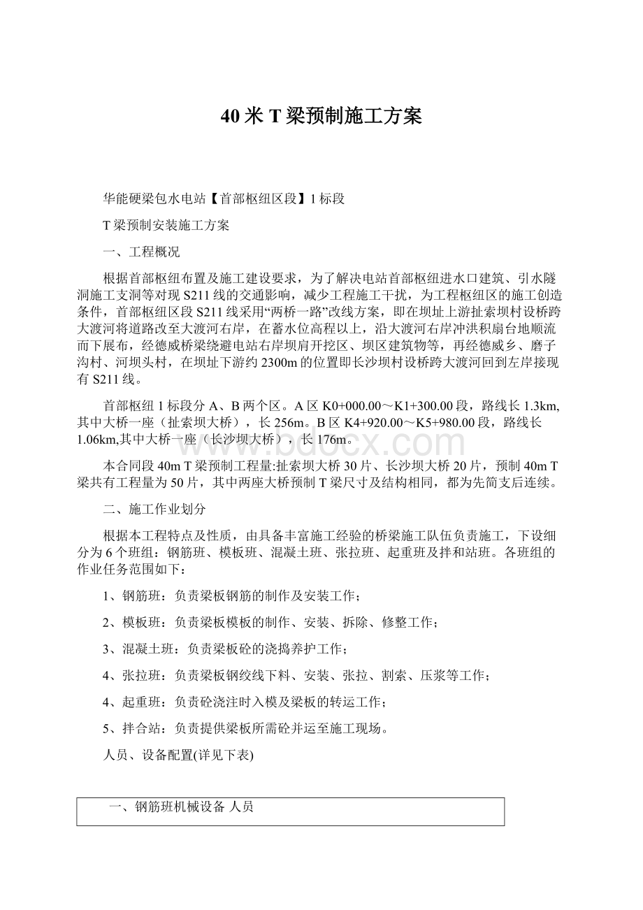 40米T梁预制施工方案.docx