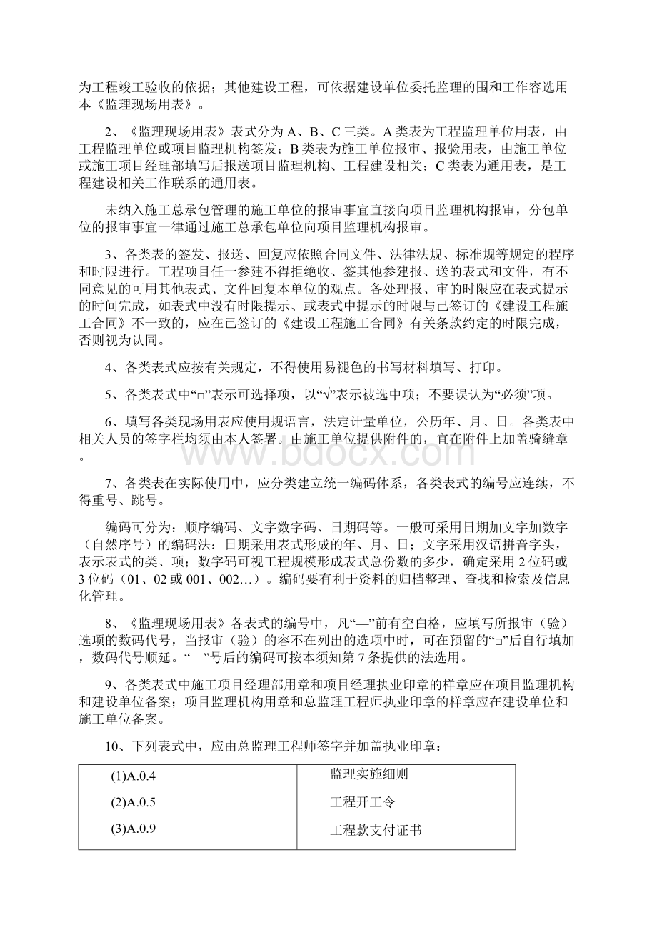 省建设工程监理现场用表第五版8Word格式.docx_第2页