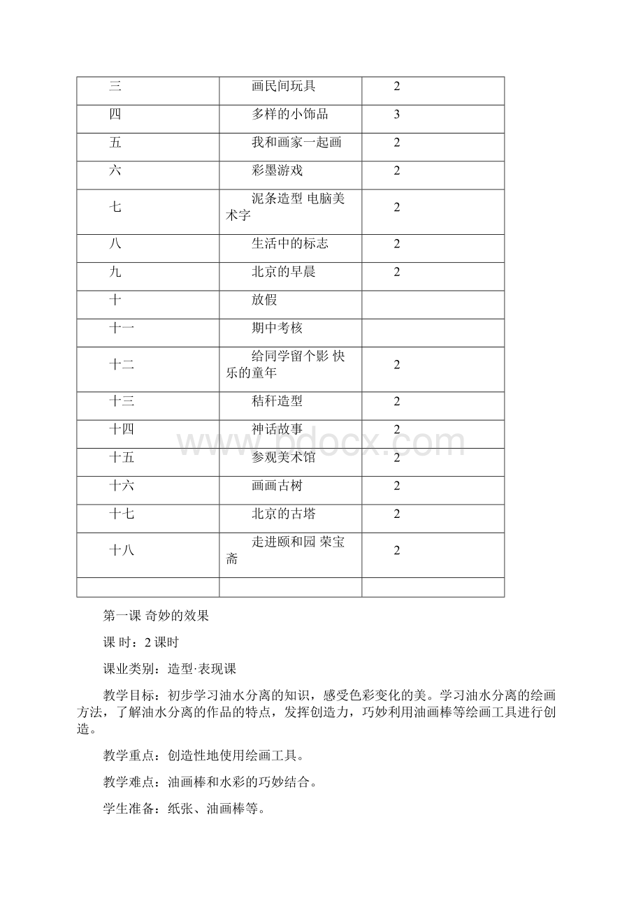 人教版美术三年级下册全册教案.docx_第2页