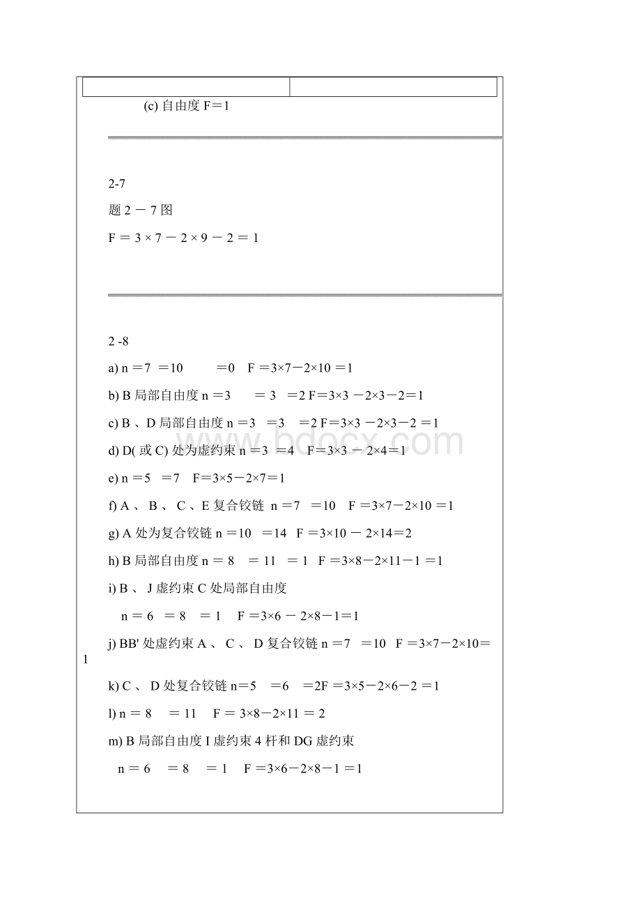 机械原理习题答案 安子军Word格式文档下载.docx_第2页