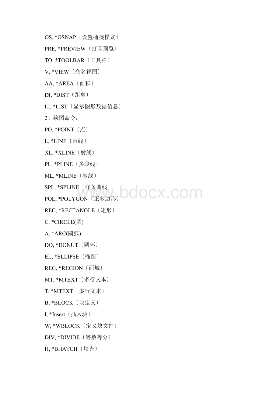 CAD快捷键最新最全.docx_第2页