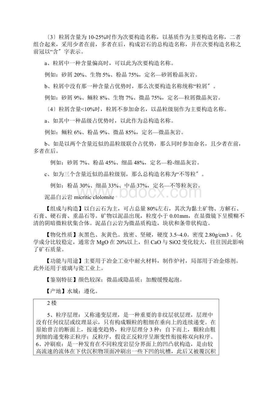 碳酸盐岩的分类命名和构造特征解析.docx_第2页