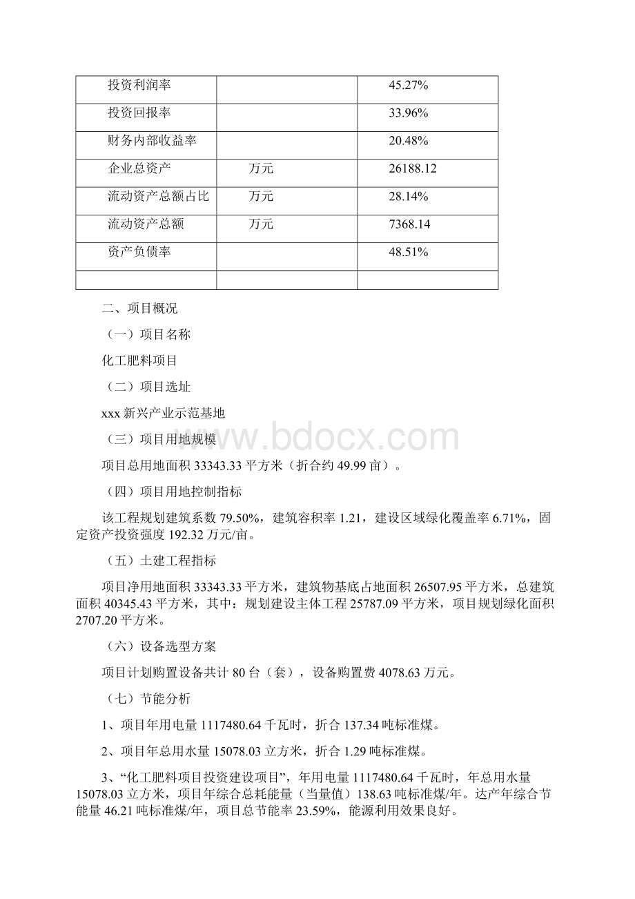 化工肥料项目可行性研究报告.docx_第3页