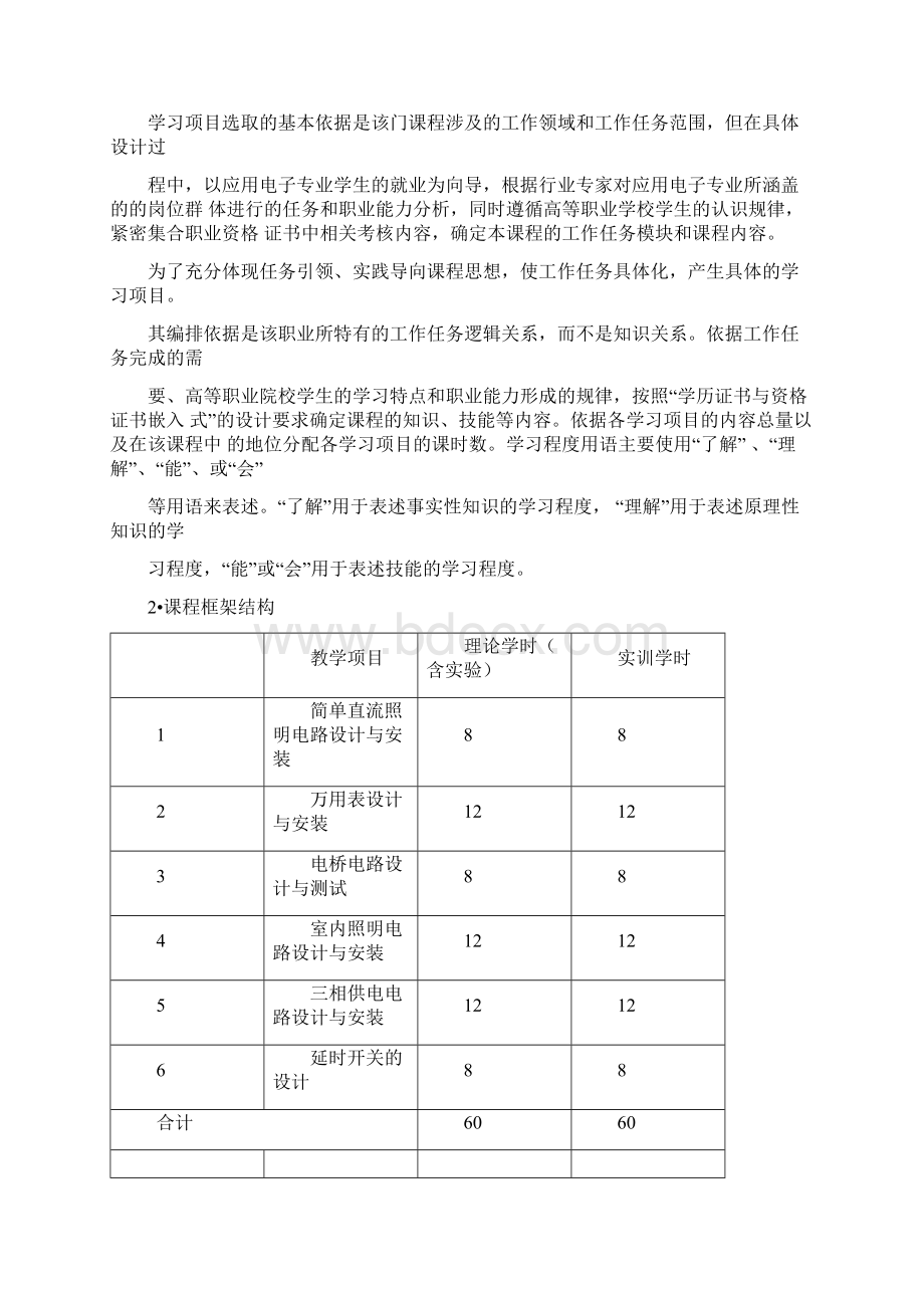 电工基础课程标准.docx_第2页