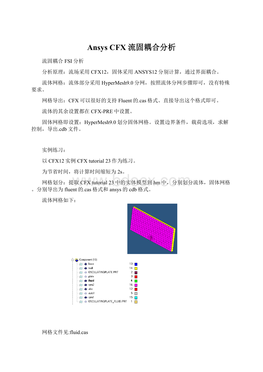 Ansys CFX 流固耦合分析.docx_第1页