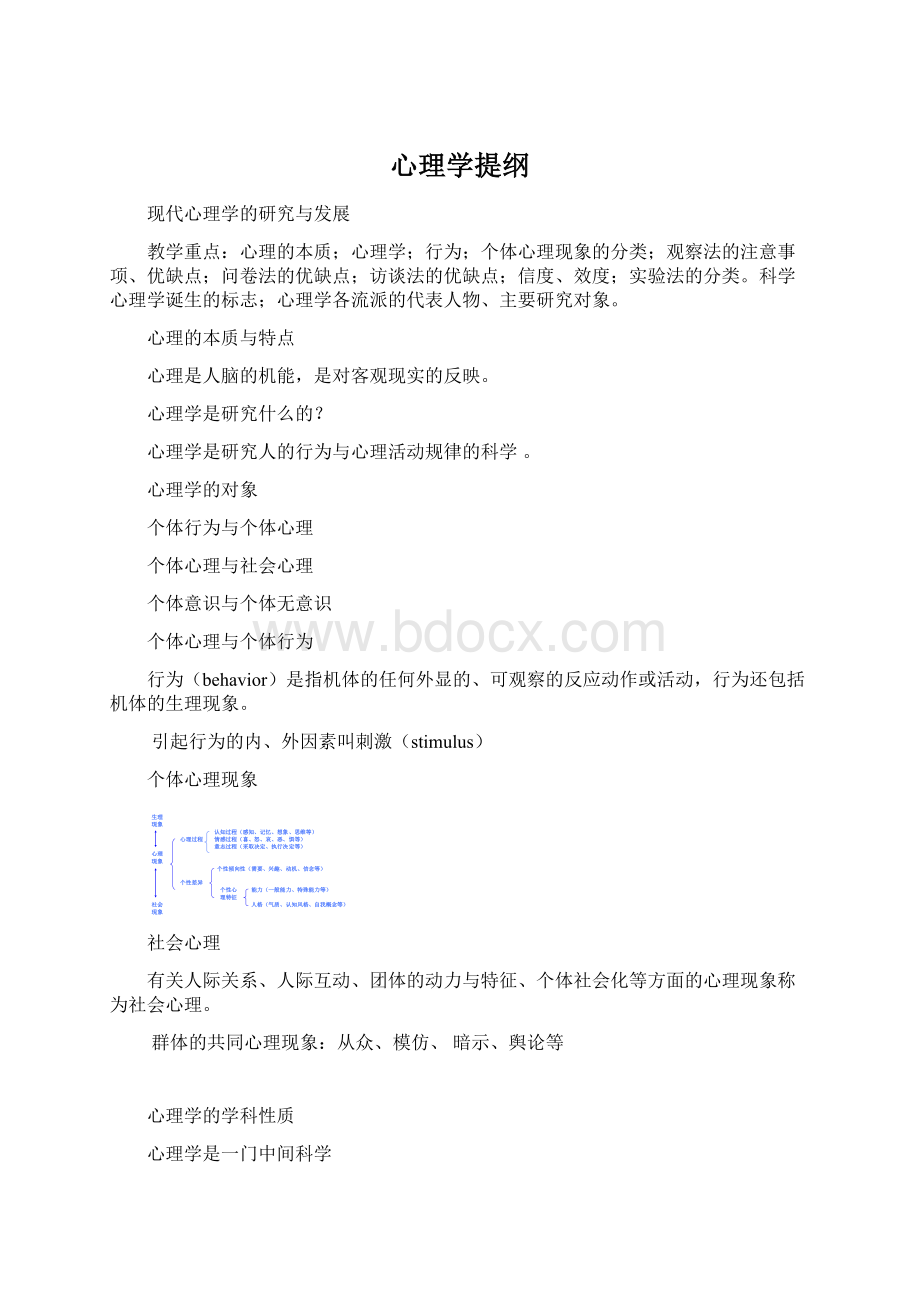 心理学提纲Word文件下载.docx