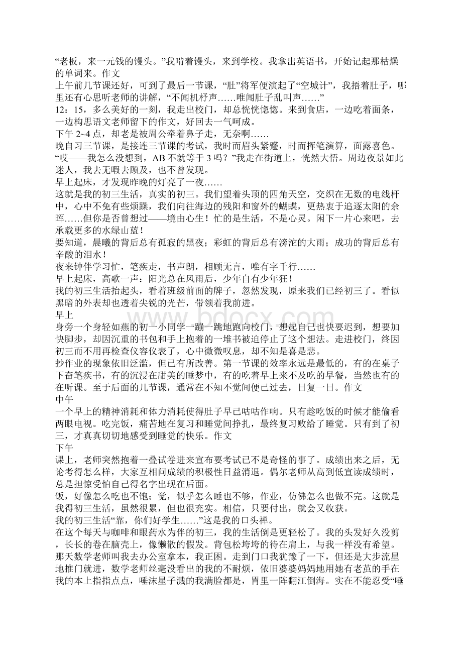 我的初三生活作文Word文档格式.docx_第3页