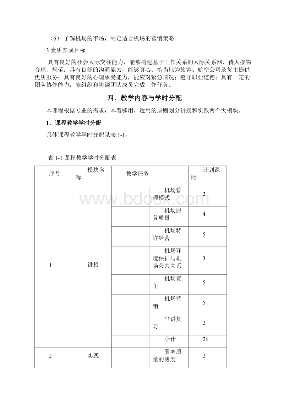 机场运营管理课程标准Word文件下载.docx_第3页