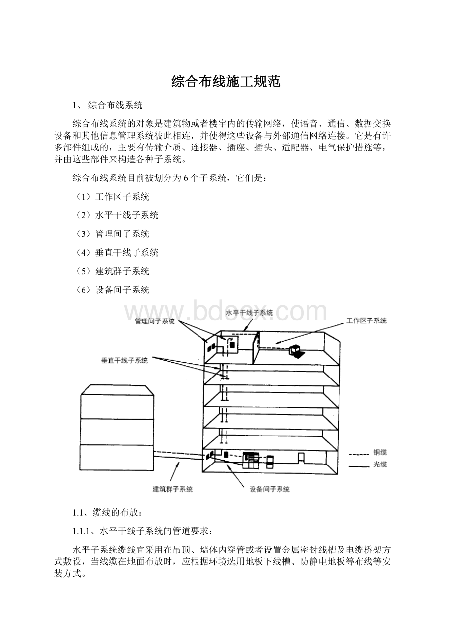 综合布线施工规范.docx_第1页