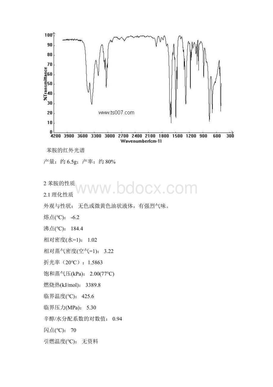 苯胺的制备及其性质Word文件下载.docx_第3页