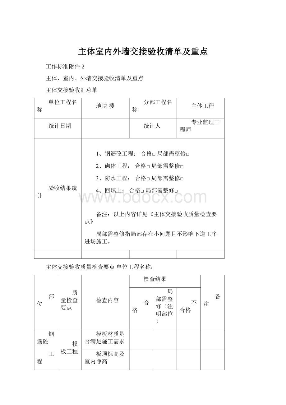 主体室内外墙交接验收清单及重点.docx_第1页