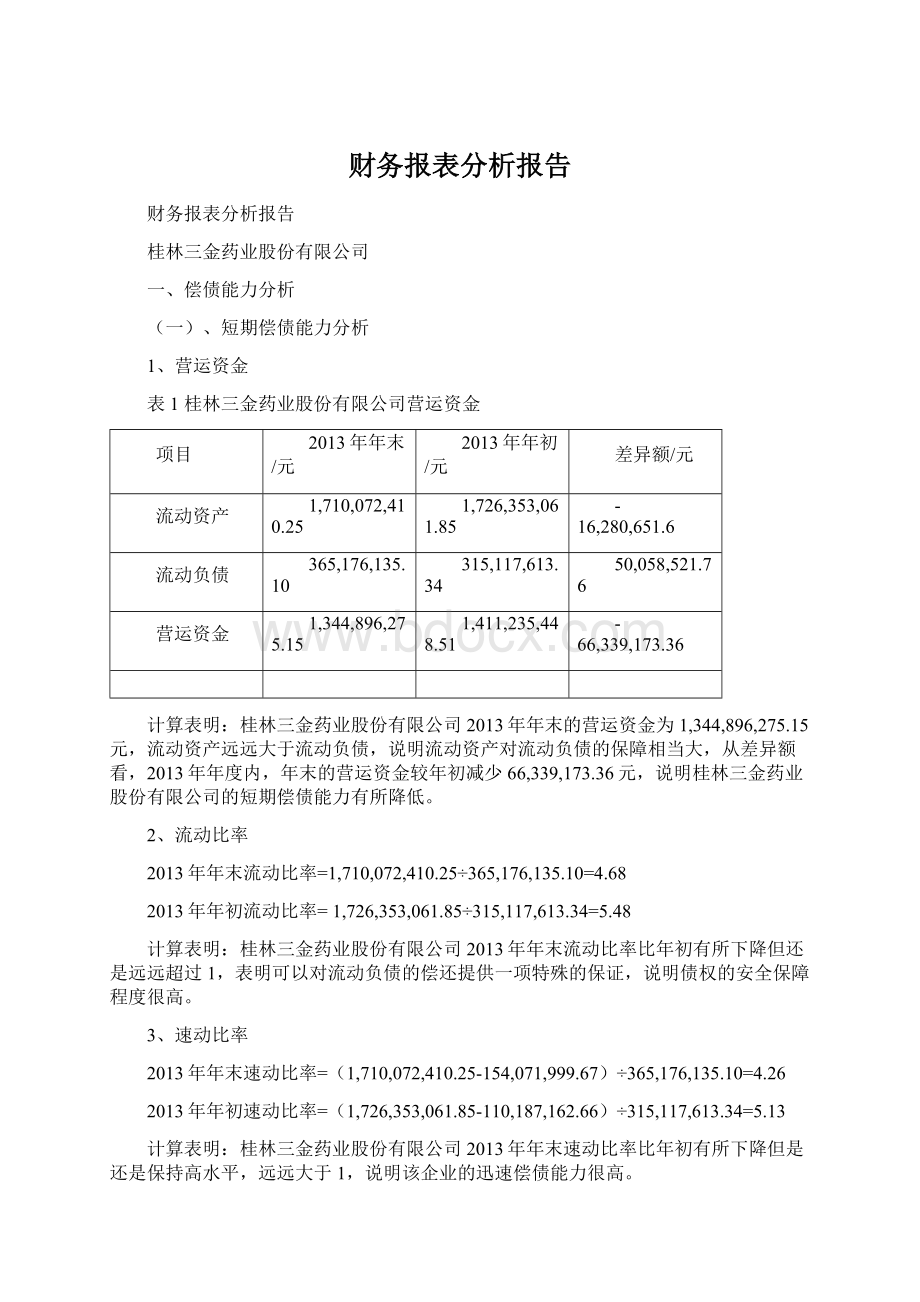 财务报表分析报告.docx_第1页