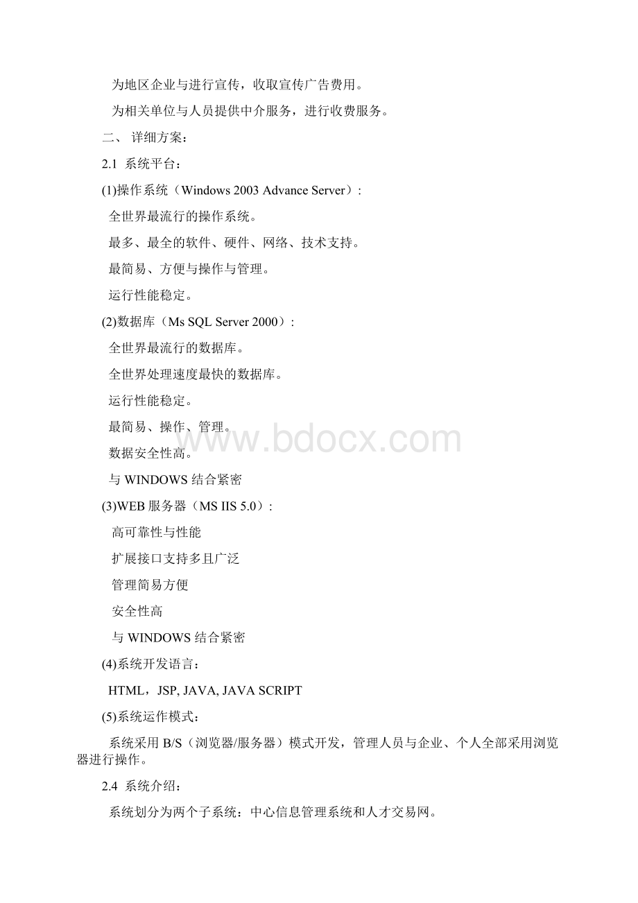 人才网策划方案商业计划书文档格式.docx_第2页